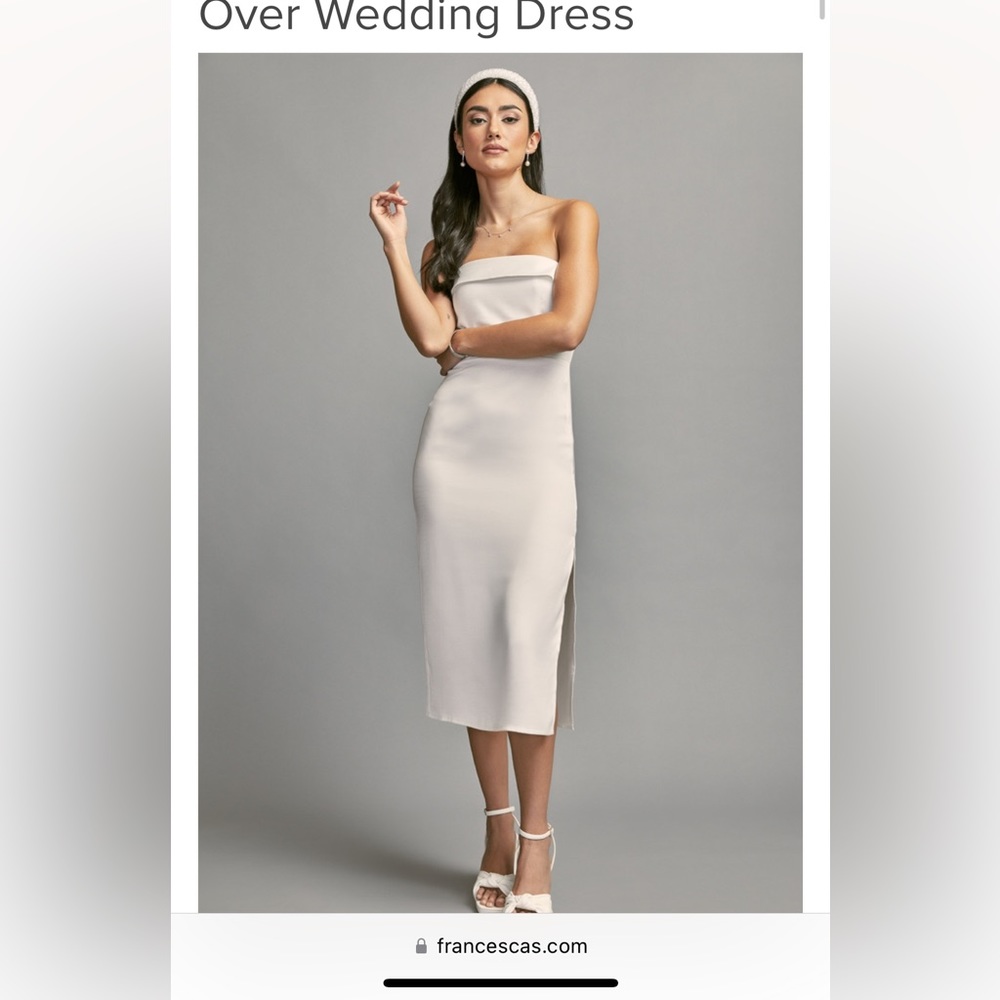 Samantha Strapless Folder Over Wedding Dress